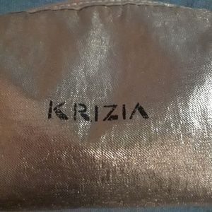 Krizia gold cloth makeup pouch